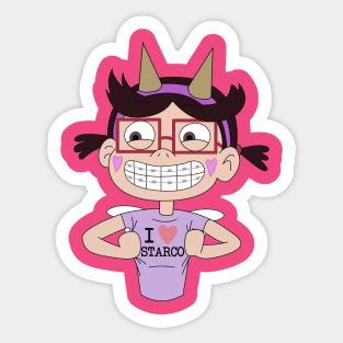 Star butterfly fan Sticker